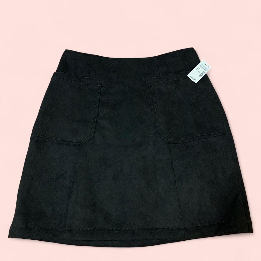 Maurice’s Black Suede Mini Skirt Size 4 NWT New with Tags